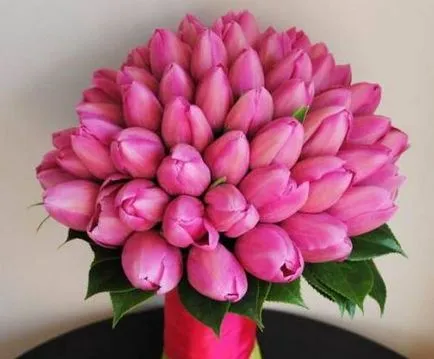 Esküvői csokor tulipán