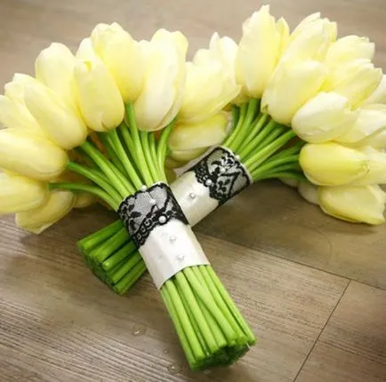 Esküvői csokor tulipán
