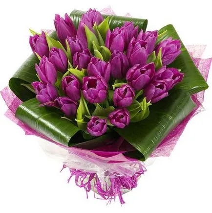 Esküvői csokor tulipán