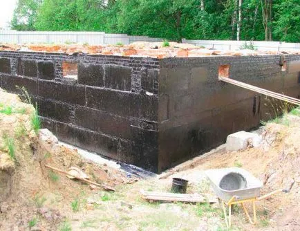 Az alkalmazott bitumen masztix