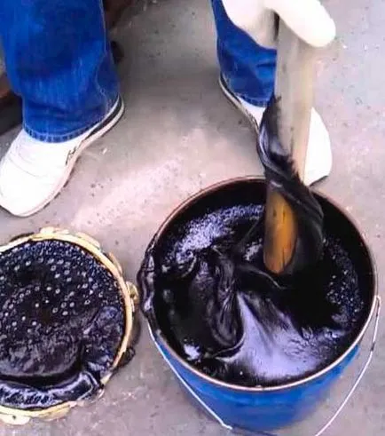 Az alkalmazott bitumen masztix
