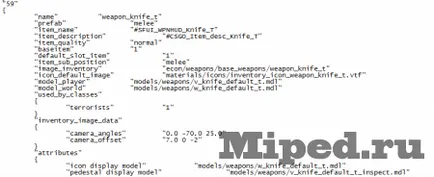 Hogyan változtassuk meg a modell a kés a többi cs go (image_inventory változás kép) Hogyan változtassuk meg a modell a kés a többi cs go