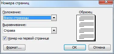 Hogyan tegye oldalszámok szó