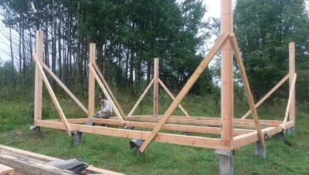 Hogyan építsünk egy fészer az ő dacha videó utasítást - építeni a saját kezét, rajz, fotó
