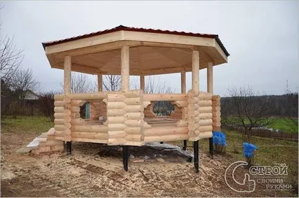 Hogyan építsünk egy pergola kezüket - építési tippeket pavilonok (fotó)