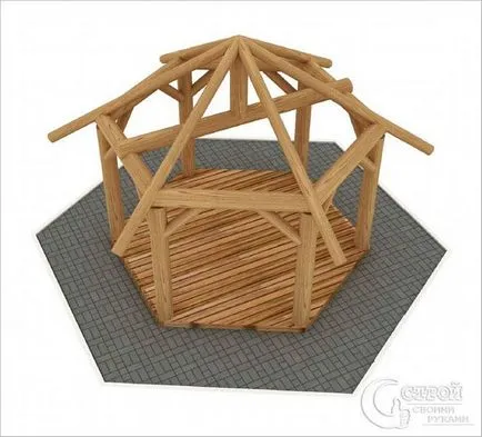 Hogyan építsünk egy pergola kezüket - építési tippeket pavilonok (fotó)