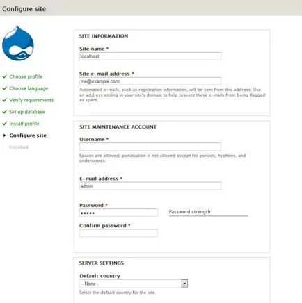 Hogyan működik és hogyan kell telepíteni Drupal (Drupal) Denver