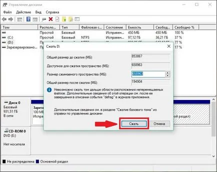 Hogyan kell osztani a merevlemezt windows 10