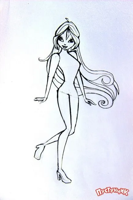 Hogyan rajzoljunk Bloom Winx