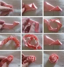 Hogyan készítsünk egy boutonniere a szatén szalagokkal kezük (esküvő) Hogyan készítsünk egy boutonniere a szatén szalagokkal kezük