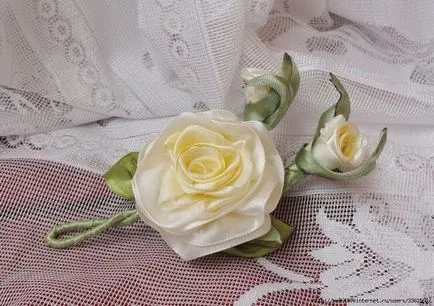 Hogyan készítsünk egy boutonniere a szatén szalagokkal kezük (boutonniere) Hogyan készítsünk egy boutonniere a szatén szalagokkal kezük