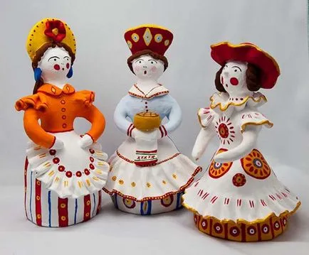 Hogyan Dymkovo Játék hölgy, hölgy, lovas (do) Hogyan Dymkovo Játék hölgy, hölgy, ló