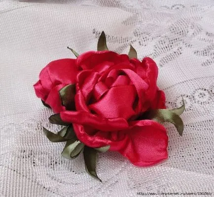 Hogyan készítsünk egy boutonniere a szatén szalagokkal kezük (boutonniere) Hogyan készítsünk egy boutonniere a szatén szalagokkal kezük
