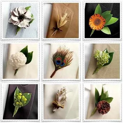 Hogyan készítsünk egy boutonniere a szatén szalagokkal kezük (boutonniere) Hogyan készítsünk egy boutonniere a szatén szalagokkal kezük