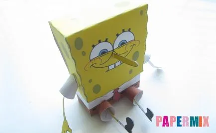Hogyan készítsünk Spongya Bob a papír minta a kezét (minta) Hogyan készítsünk Spongya Bob a papír minta saját kezűleg