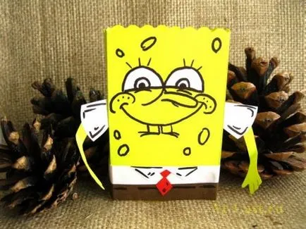 Hogyan készítsünk Spongya Bob papír (papír) Hogyan készítsünk Spongya Bob papír