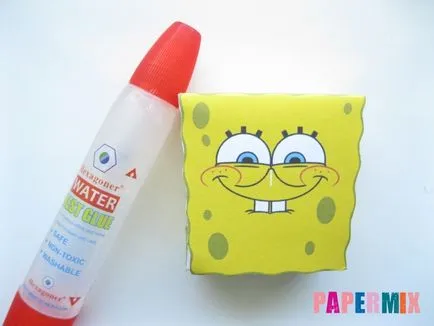 Hogyan készítsünk Spongya Bob a papír minta a kezét (minta) Hogyan készítsünk Spongya Bob a papír minta saját kezűleg