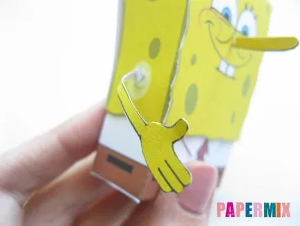 Hogyan készítsünk Spongya Bob a papír minta a kezüket (saját) Hogyan készítsünk Spongya Bob a papír minta saját kezűleg