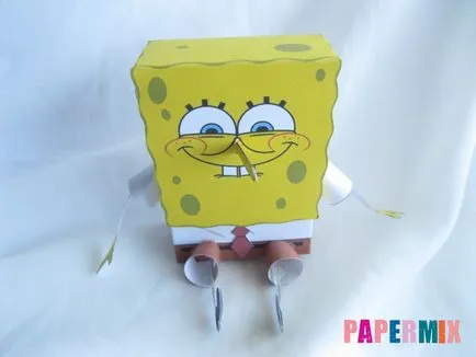 Hogyan készítsünk Spongya Bob a papír minta a kezét (minta) Hogyan készítsünk Spongya Bob a papír minta saját kezűleg