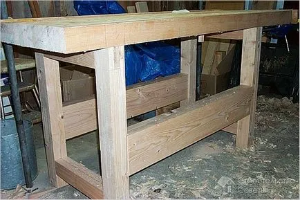 Hogyan készítsünk egy fafeldolgozó pad kezük - Gyártás Workbench képek (saját) Hogyan készítsünk egy fafeldolgozó pad kezük - Gyártás Workbench fotó