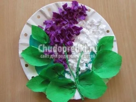 Hogyan készítsünk egy lila (lila szál) hullámpapír (krepp) papír