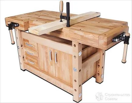 Hogyan készítsünk egy fafeldolgozó pad kezük - Gyártás Workbench képek (pad) Hogyan készítsünk egy fafeldolgozó pad kezük - Gyártás Workbench fotó