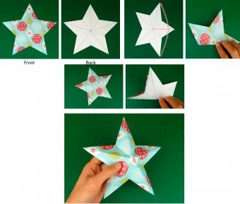 Hogyan készítsünk egy csillag ki a papírt a kezét rendszerek origami