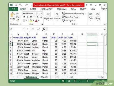 Hogyan hozzunk létre egy adatbázis tábla egy Excel