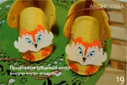 Hogyan kell varrni úgy érezte, a cipő „Mr. Fox” a baba - Fair Masters - kézzel készített, kézzel készített