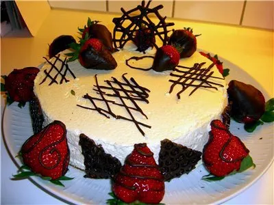 Hogyan díszíteni a torta eper