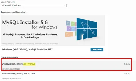 Hogyan kell telepíteni a mysql ablakokra és ne zavarják az agyat