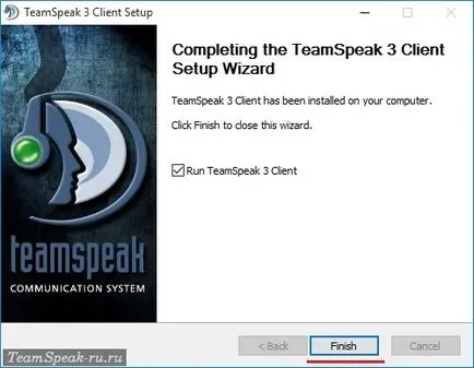 Hogyan kell telepíteni TeamSpeak 3 orosz