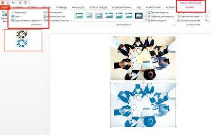 Hogyan lehet behelyezni egy képet powerpoint - fejlesztés vektor