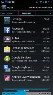 Hogyan zárjuk háttér alkalmazások android