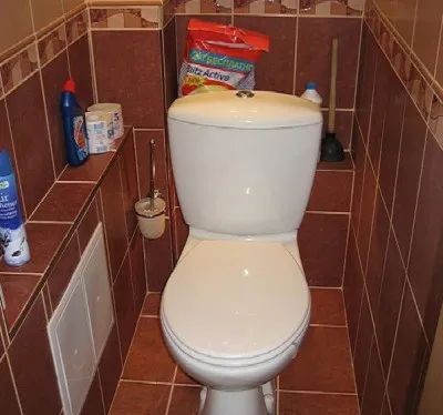 Hogyan zárjuk a felszálló a WC, fürdőszoba és konyha technikák, anyagok, ötletek