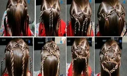 Hogyan fonni pigtail gyermek szakaszos rendszerben és videó (rendszer) Hogyan fonni pigtail gyermek szakaszos rendszerben és videó