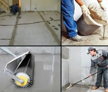 Hogyan öntsük a önterülő padló megfelelően töltse ki a padlót a kezüket egy lakásban, hogyan kell tenyészteni