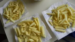 Hogyan megsütjük hasábburgonya