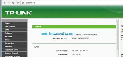 Hogyan megy a beállításokat a router tp-link