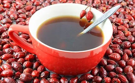 Hogyan sört vadrózsa húsleves, tea, gyümölcslé