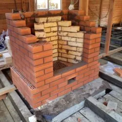Kandallók faházat tégla kezük tervek, fotók, lépésről lépésre, hogyan kell