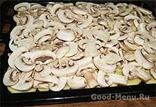 Burgonya gombával a kemencében - egy recept lépésről lépésre képek (burgonya sütő) Burgonya gombával a sütőben - a recept lépésről lépésre fotók