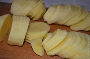 Sült burgonya sajttal és hagymával (sült burgonya sajttal és hagyma) Sült burgonya sajttal és hagymával