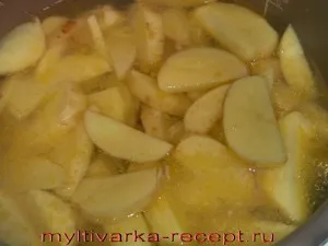 Burgonya hússal multivarka főzés recept, hogy készítsen multivarka (előállítására) Burgonya hússal multivarka recept, szakács multivarka