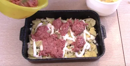 Burgonya rakott darált húst a sütőben 5 lépésről lépésre receptek fényképpel (sütő) Burgonya rakott darált húst a sütőben 5 lépésről lépésre receptek fényképpel