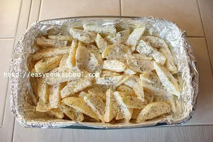 Burgonya a sütőben fokhagymás majonézzel recept képpel, egyszerű receptek