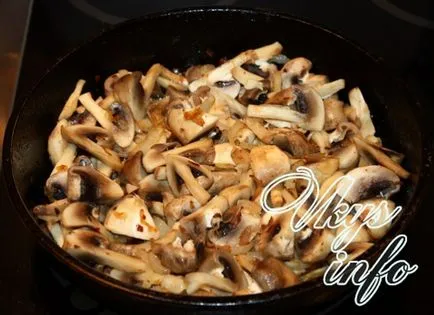 Burgonya gombával sütőben recept fényképpel (gomba) Burgonya gombával sütőben recept egy fotó