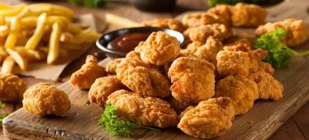 Akkut Csirke - egyszerű receptek hússzeleteket emlő, a máj és a szárnyak (emlő) Akkut csirke - egy egyszerű recept a hússzeleteket az emlő, a máj és a szárnyak