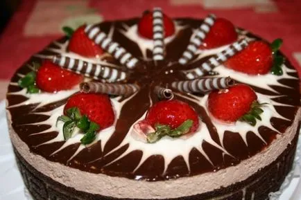 Eper, csokoládé recept fotókkal, díszítésére tippeket
