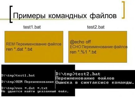 Csapatok bat-fájlok